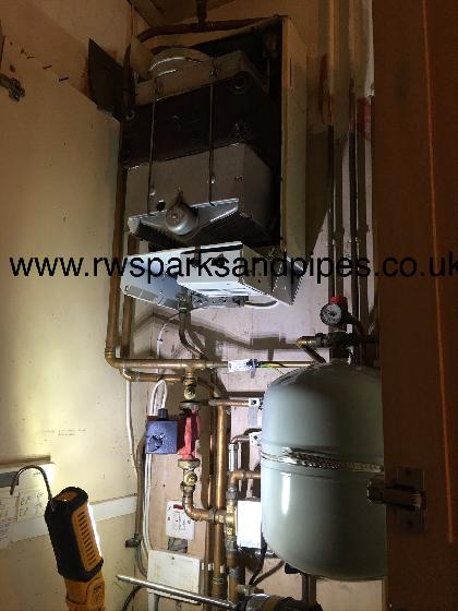 Servicing and repairing this boiler today